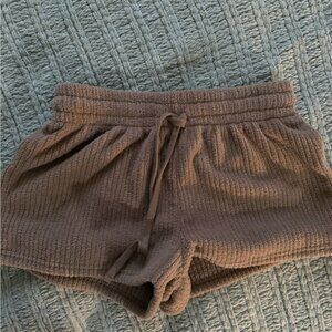 [M] Women's Brown Knit Athletic Shorts